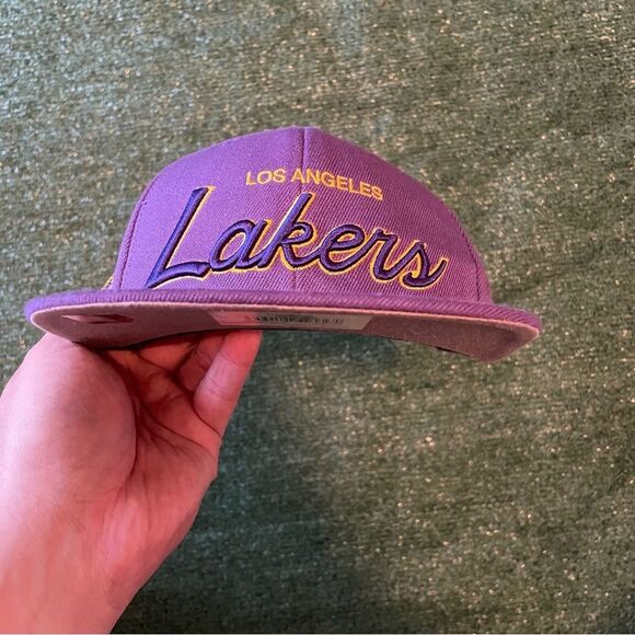 Vintage NWT 2009 Los Angeles Lakers Mitchell & Ness Championship SnapBack Hat - Picture 5 of 11